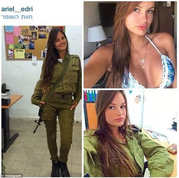 以色列女兵晒比基尼照片走红 网友：想不关注都难