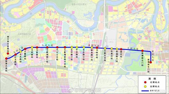南宁BRT二号线线路图曝光 看看经过你家吗？