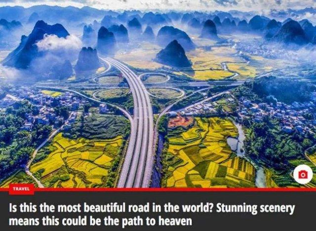 广西合那高速公路成世界网红 英媒惊呼：如仙境一般！