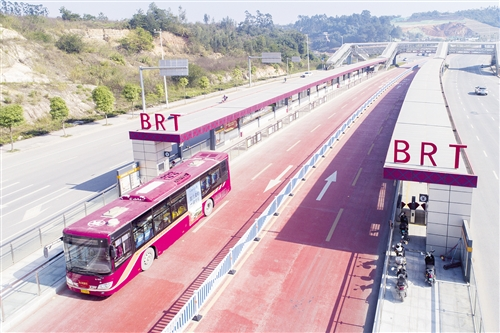南宁BRT1号线运客近5000万人次 未来的几条线路更方便