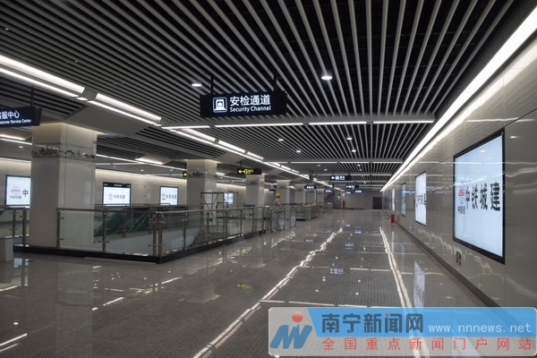 广西南宁地铁3号线站点进入装修阶段 设计融入东盟特色