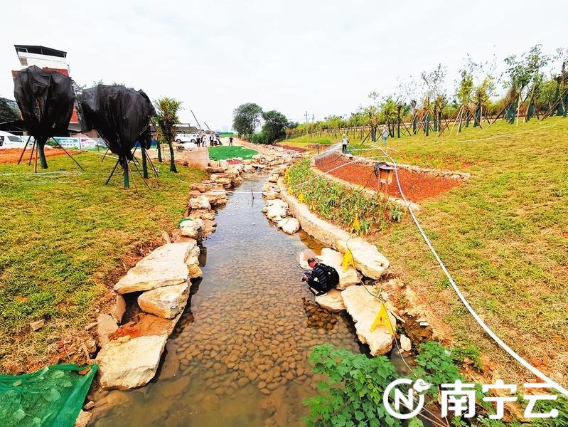 广西南宁水环境持续改善，亭子冲流域治理工程（一期）预计下月底完工