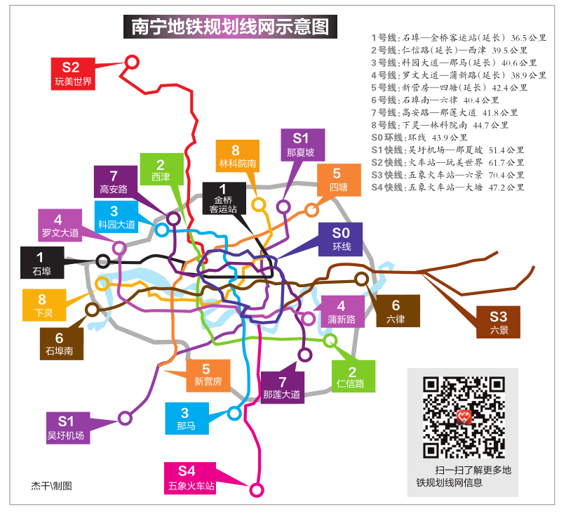 新规划来了！广西南宁地铁线拟增至13条